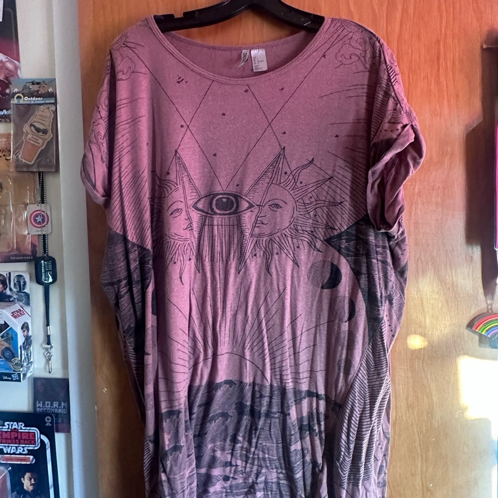 Graphic Sun and Moon Tunic